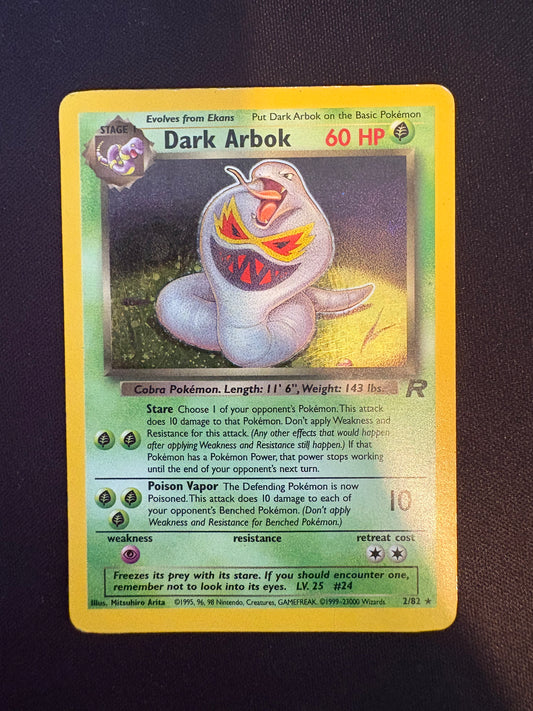 Rocket Dark Arbok Holo