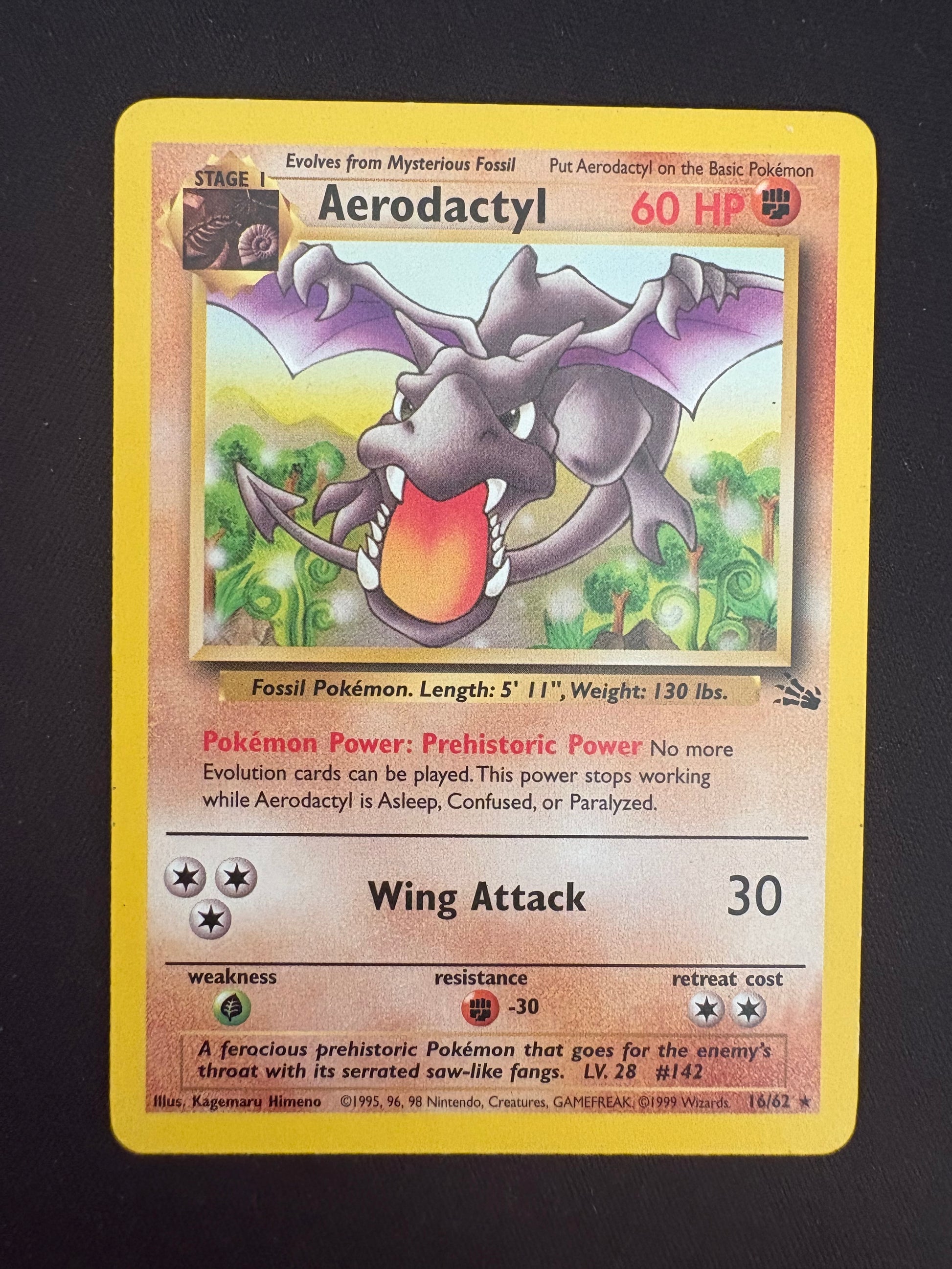 aerodactyl pokemon card 1 62 Fossil Aerodactyl – PokeGirlJenni